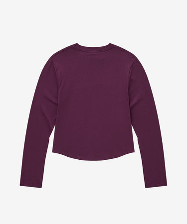 WOMEN COOPER LOGO LONG SLEEVE - PURPLE
