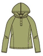 WOMEN HOODED LONG SLEEVE