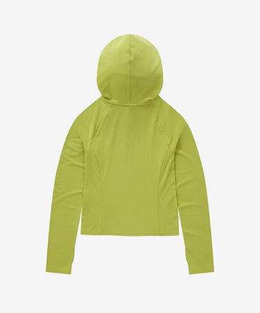 WOMEN HOODED LONG SLEEVE - LIME