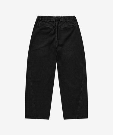 【予約｜9月下旬発送】CORDURA CURVED DENIM EASY PANTS - BLACK