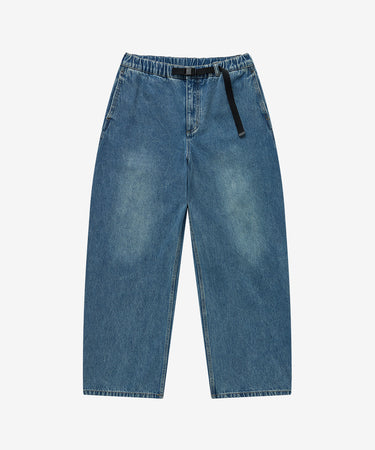 【予約｜9月下旬発送】[SOOBIN着用] CORDURA CURVED DENIM EASY PANTS - BLUE
