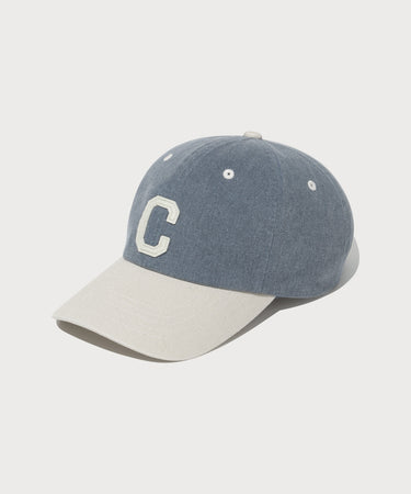[SOOBIN着用] C-LOGO COZY FIT WASHED COLOR-BLOCK BALL CAP