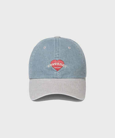 WOMEN CLOVER HEART HEART COOPER LOGO STANDARD FIT DENIM BALL CAP