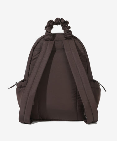 WOMEN SHIRRING MINI BACKPACK - BROWN