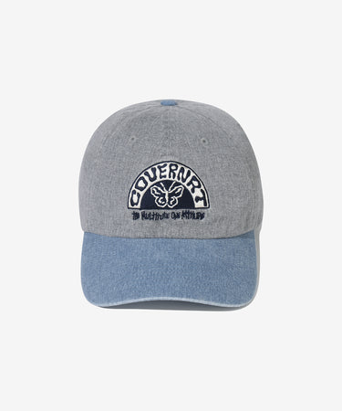 VINTAGE DESIGN WASHED RELAXED FIT BALL CAP - INDIGO DARK