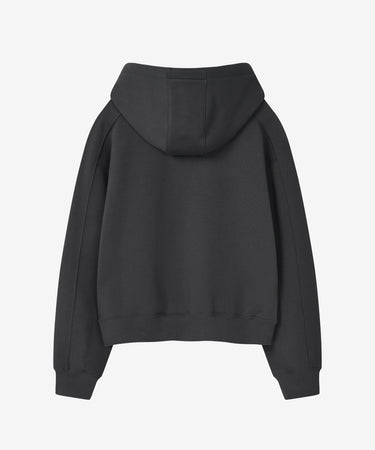 COVERNAT ウィメンズ クーパーロゴ裏起毛フーディー チャコール 商品画像 2
