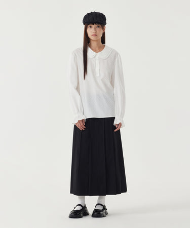 WOMAN SHIRRING BLOUSE
