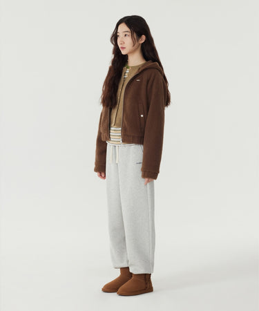 WOMAN BRUSHED JOGGER PANTS