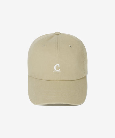 SYMBOL LOGO RELAXED FIT BALL CAP - BEIGE