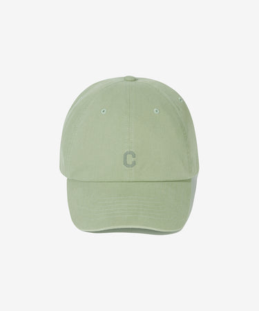 SMALL C LOGO FLAT EMBROIDERY STANDARD SLIM FIT BALL CAP - GREEN