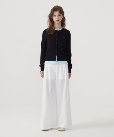 WOMAN CLOVERHEART CABLE CARDIGAN